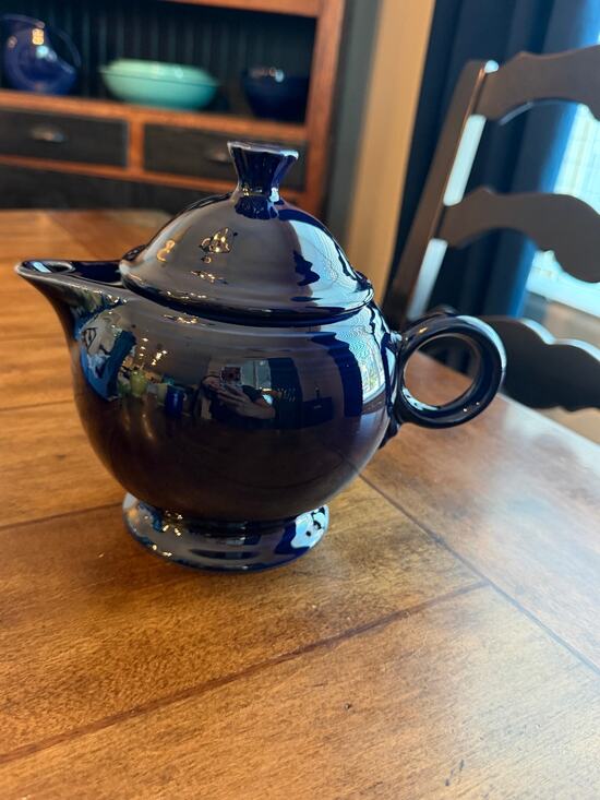 Firsta Other - fiesta cobalt blue teapot with lid hlc usa fiestaware homer laughlin